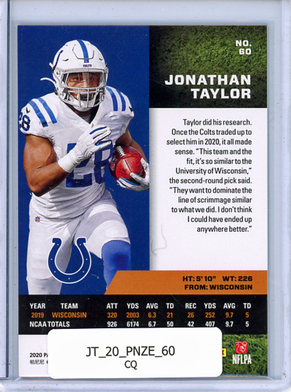 Jonathan Taylor 2020 Zenith #60 (CQ)