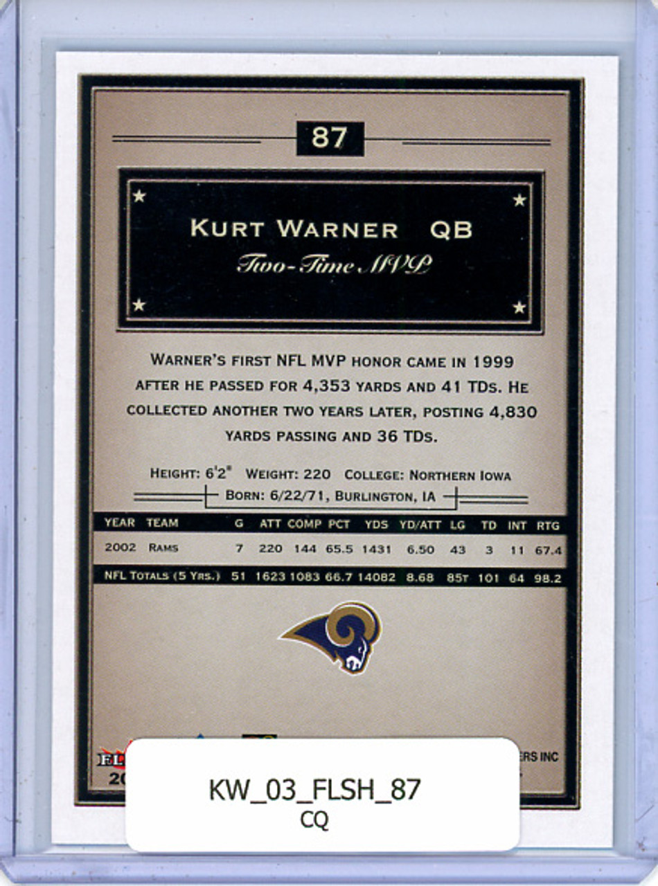Kurt Warner 2003 Showcase #87 (CQ)