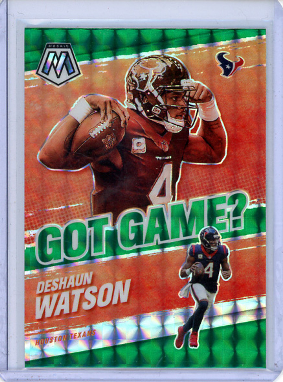 Deshaun Watson 2021 Mosaic, Got Game? #GG-3 Green (CQ)