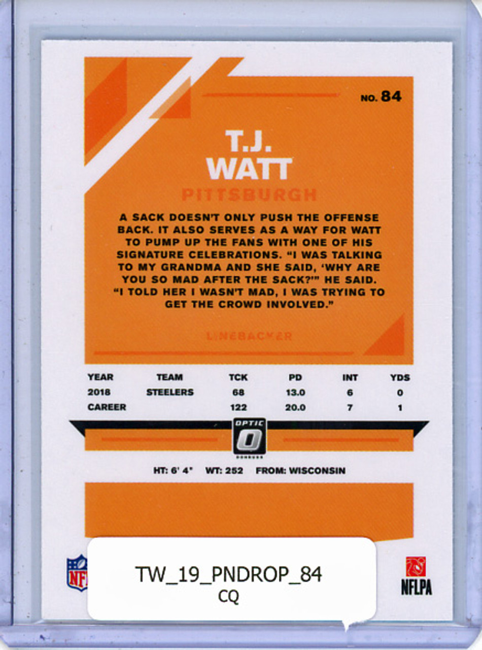 T.J. Watt 2019 Donruss Optic #84 (CQ)