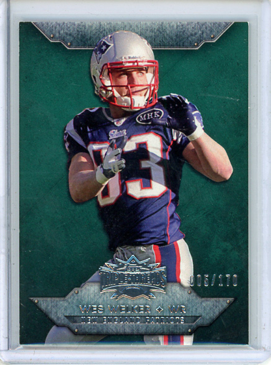 Wes Welker 2012 Triple Threads #46 Emerald (#005/170) (CQ)