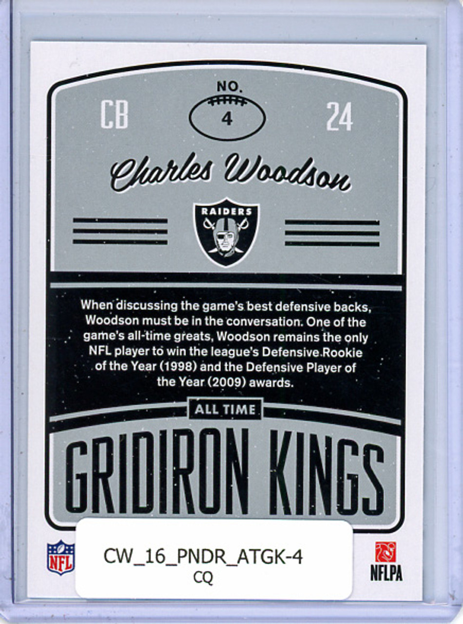 Charles Woodson 2016 Donruss, All-Time Gridiron Kings #4 (CQ)