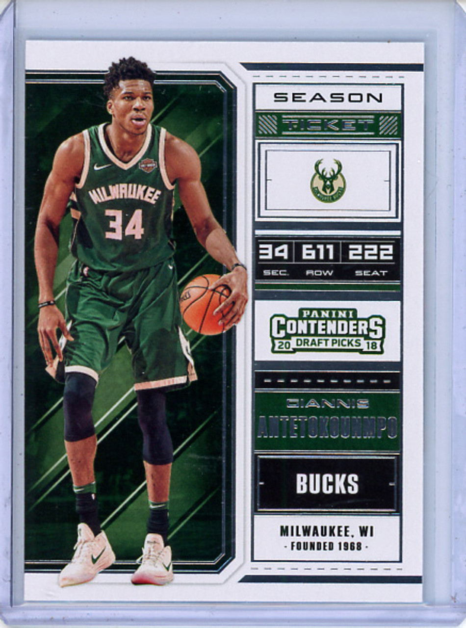 Giannis Antetokounmpo 2018-19 Contenders Draft Picks #18 Variations (CQ)