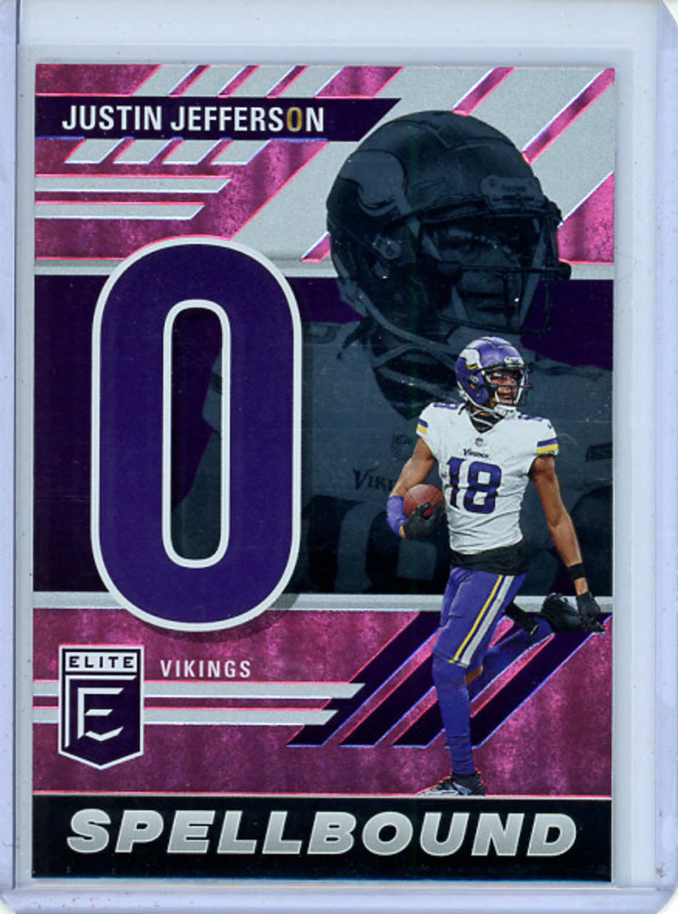 Justin Jefferson 2023 Donruss Elite, Spellbound #SB-JJ8 "O" Pink (CQ)