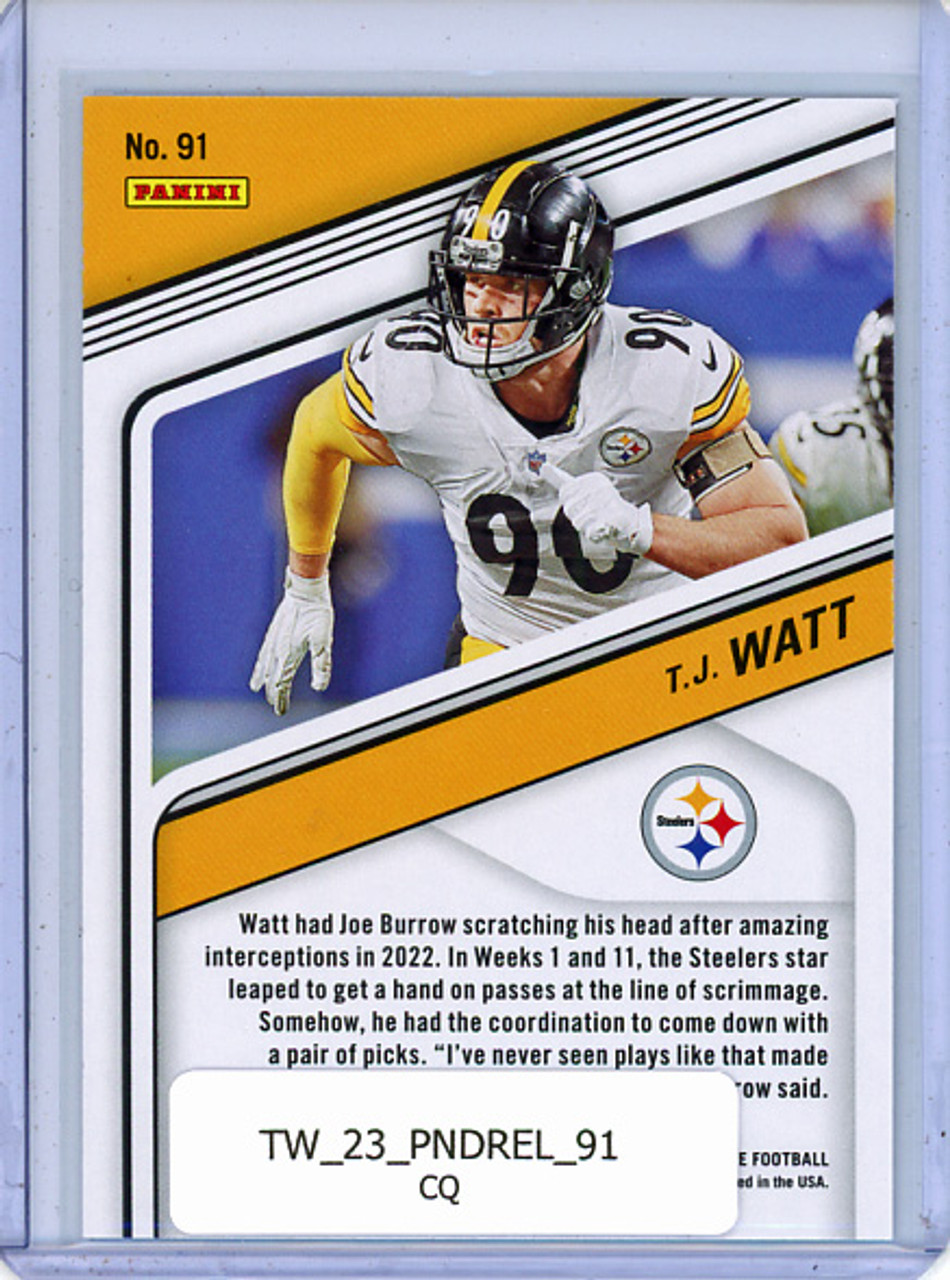 T.J. Watt 2023 Donruss Elite #91 (CQ)