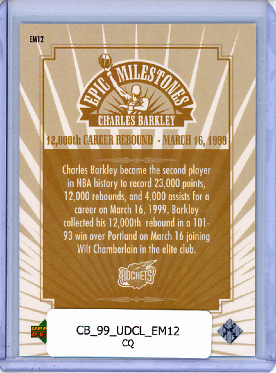 Charles Barkley 1999 Century Legends, Epic Milestones #EM12 (CQ)
