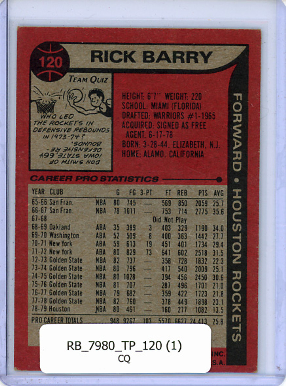 Rick Barry 1979-80 Topps #120 (1) - EX (CQ)