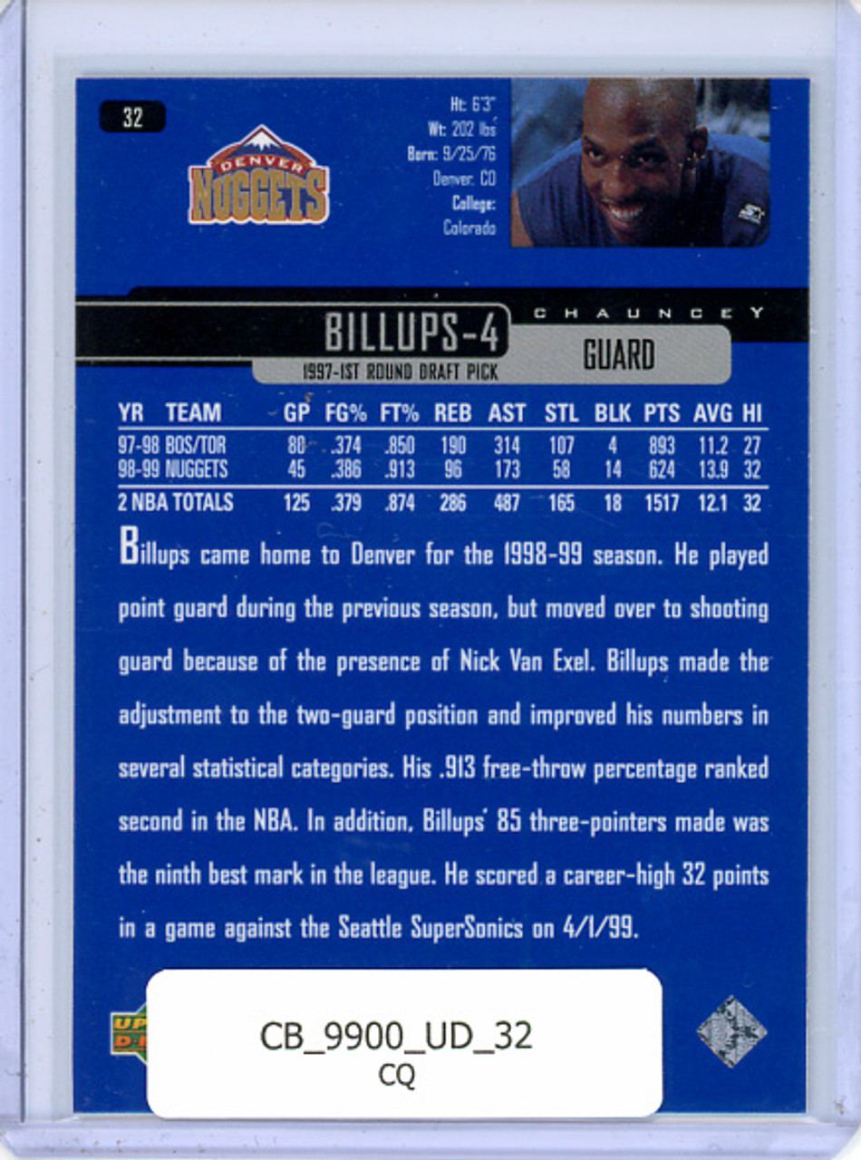 Chauncey Billups 1999-00 Upper Deck #32 (CQ)