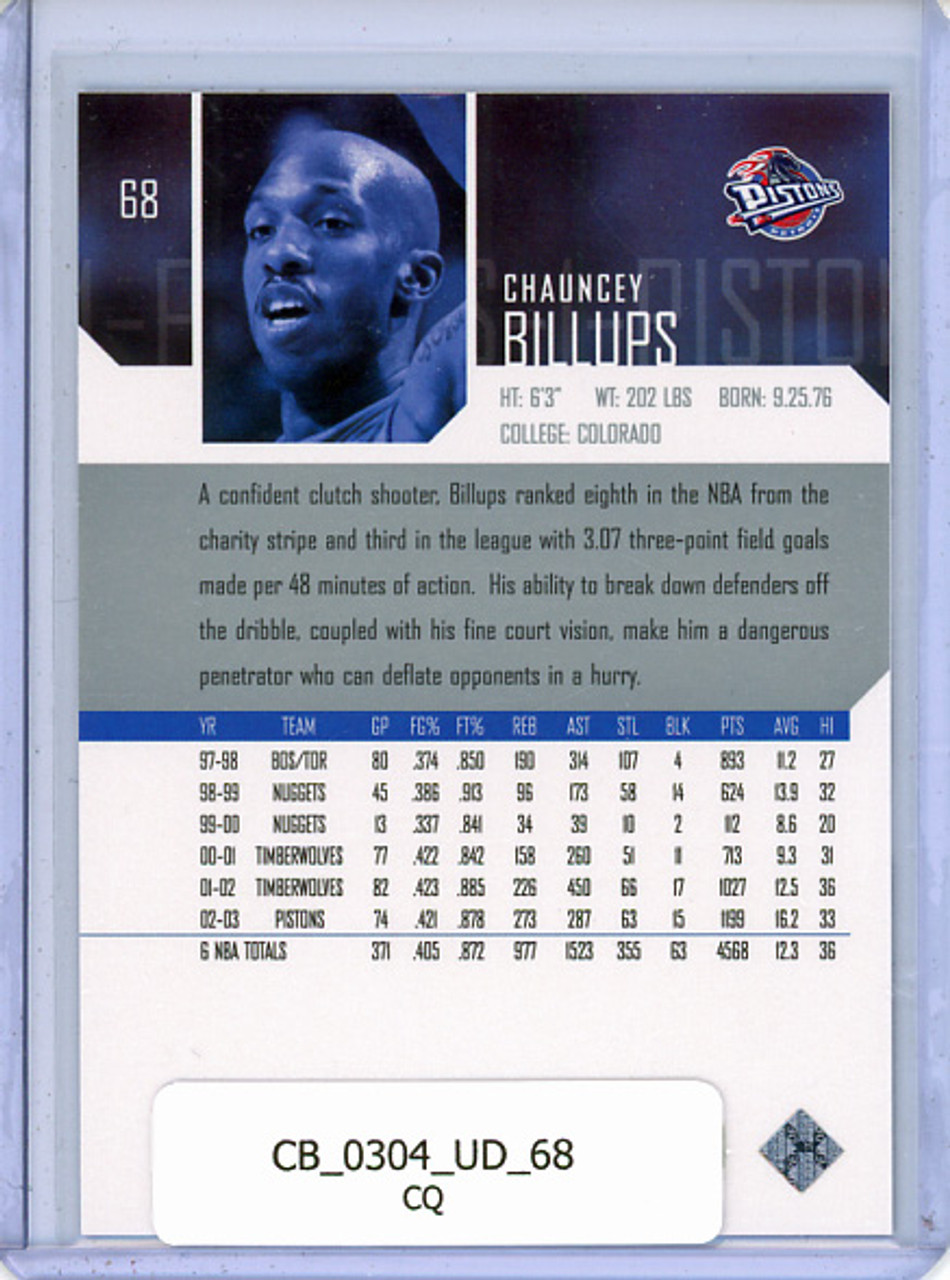 Chauncey Billups 2003-04 Upper Deck #68 (CQ)