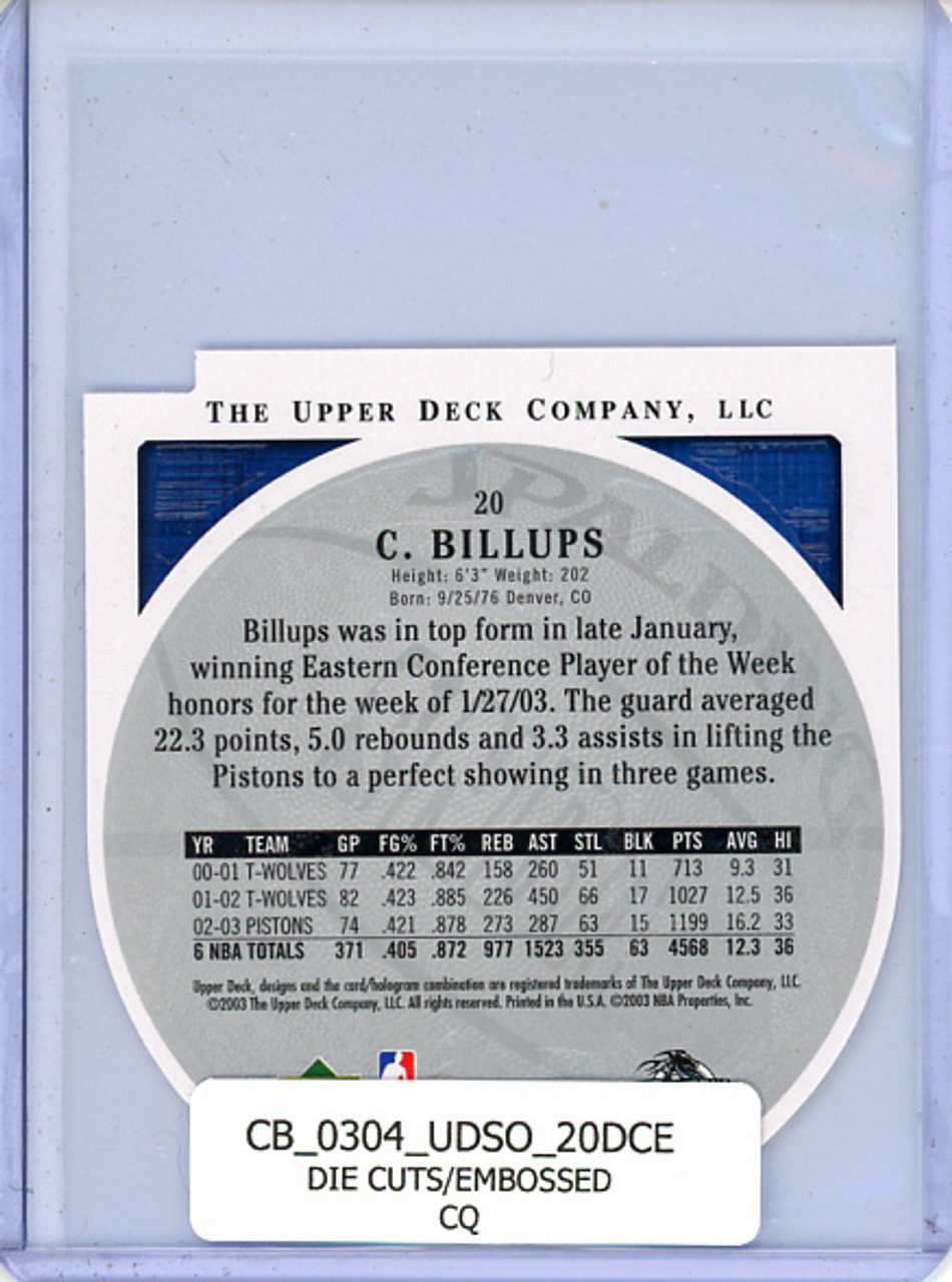 Chauncey Billups 2003-04 Standing O #20 Die Cuts/Embossed (CQ)