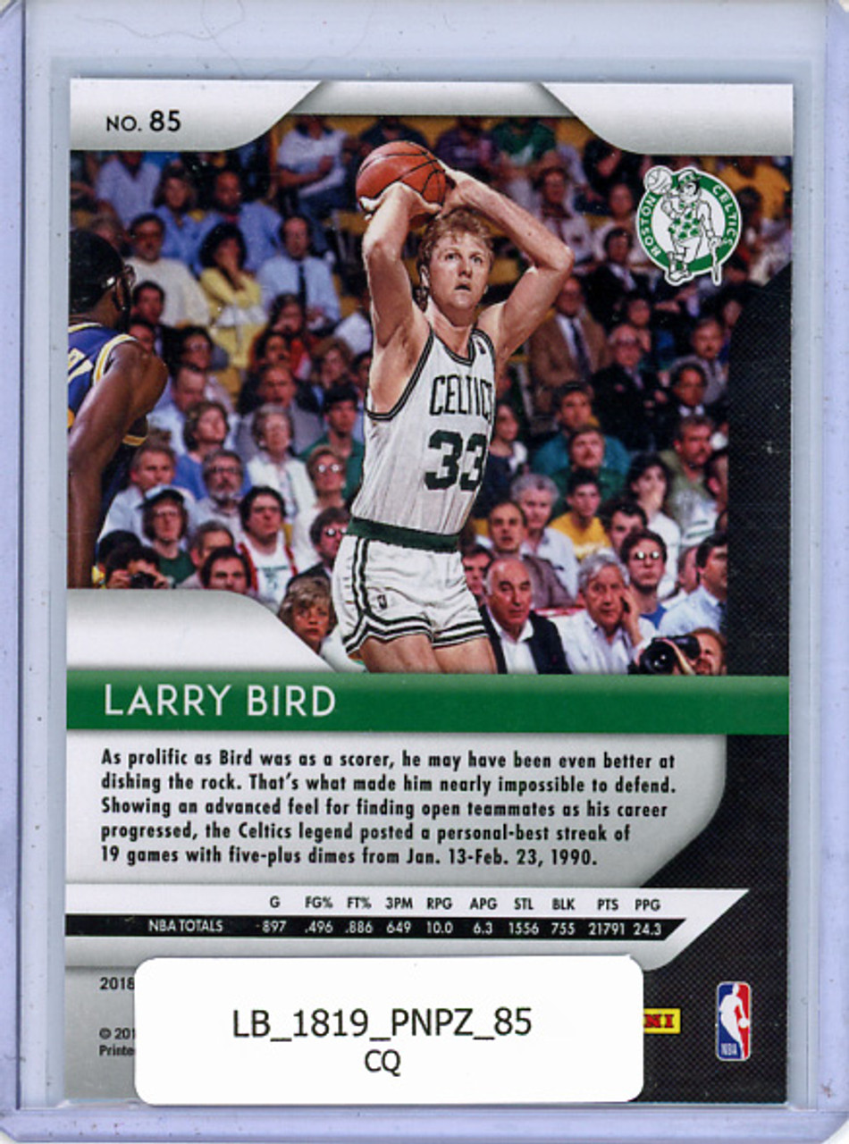 Larry Bird 2018-19 Prizm #85 (CQ)