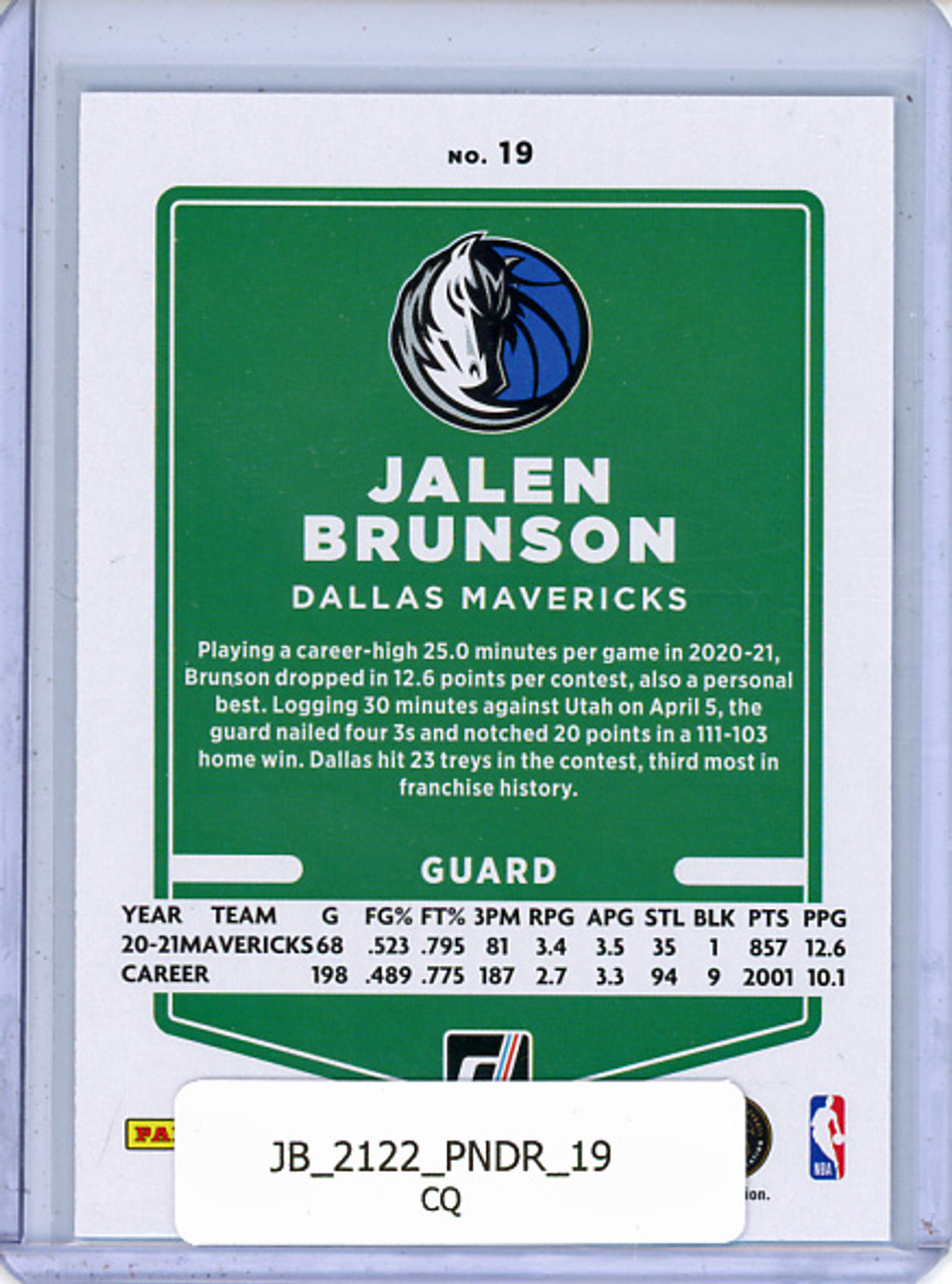 Jalen Brunson 2021-22 Donruss #19 (CQ)