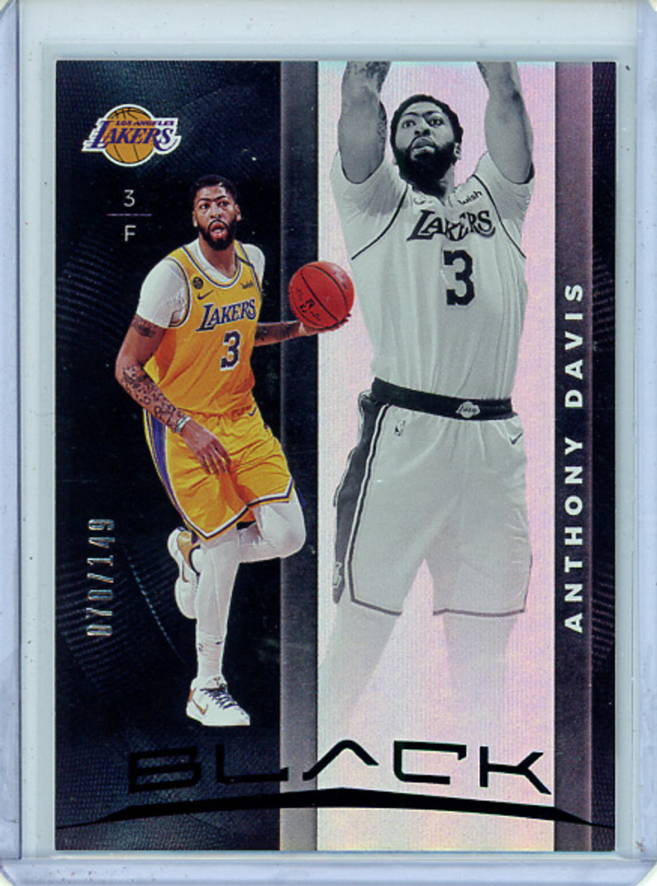 Anthony Davis 2019-20 Panini Black #28 (#070/149) (CQ)