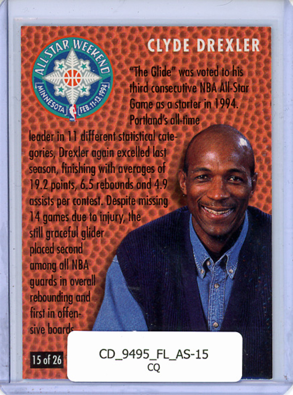 Clyde Drexler 1994-95 Fleer, All-Stars #15 (CQ)