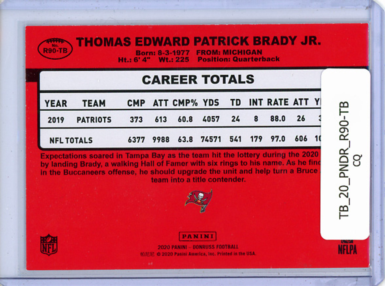 Tom Brady 2020 Donruss, Retro 1990 #R90-TB (CQ)