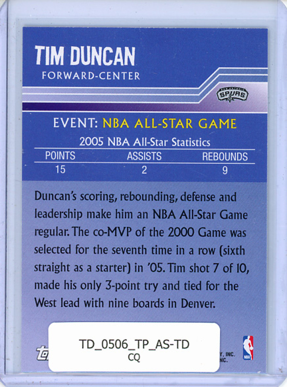 Tim Duncan 2005-06 Topps, All-Star Altitude #AS-TD (CQ)