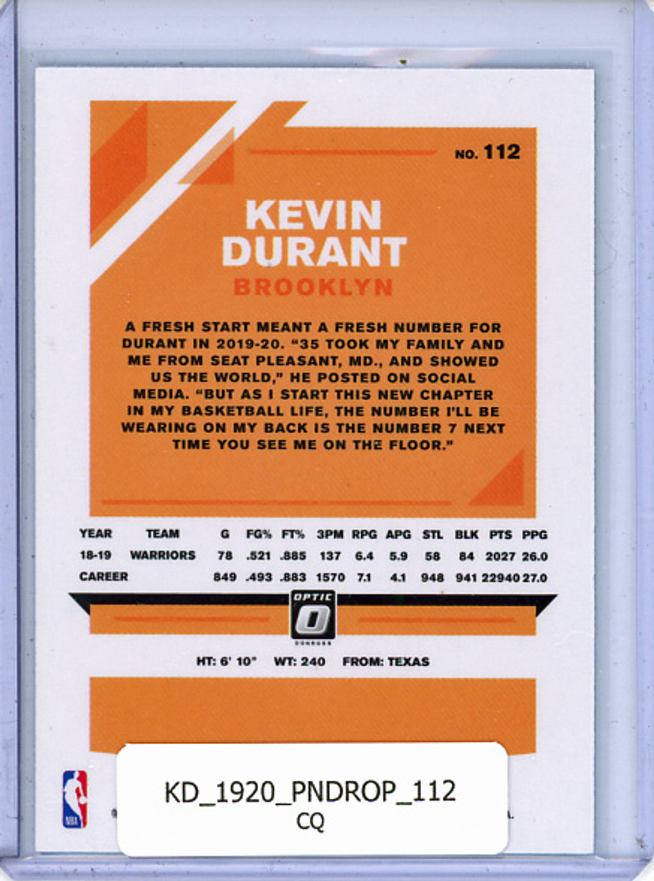 Kevin Durant 2019-20 Donruss Optic #112 (CQ)