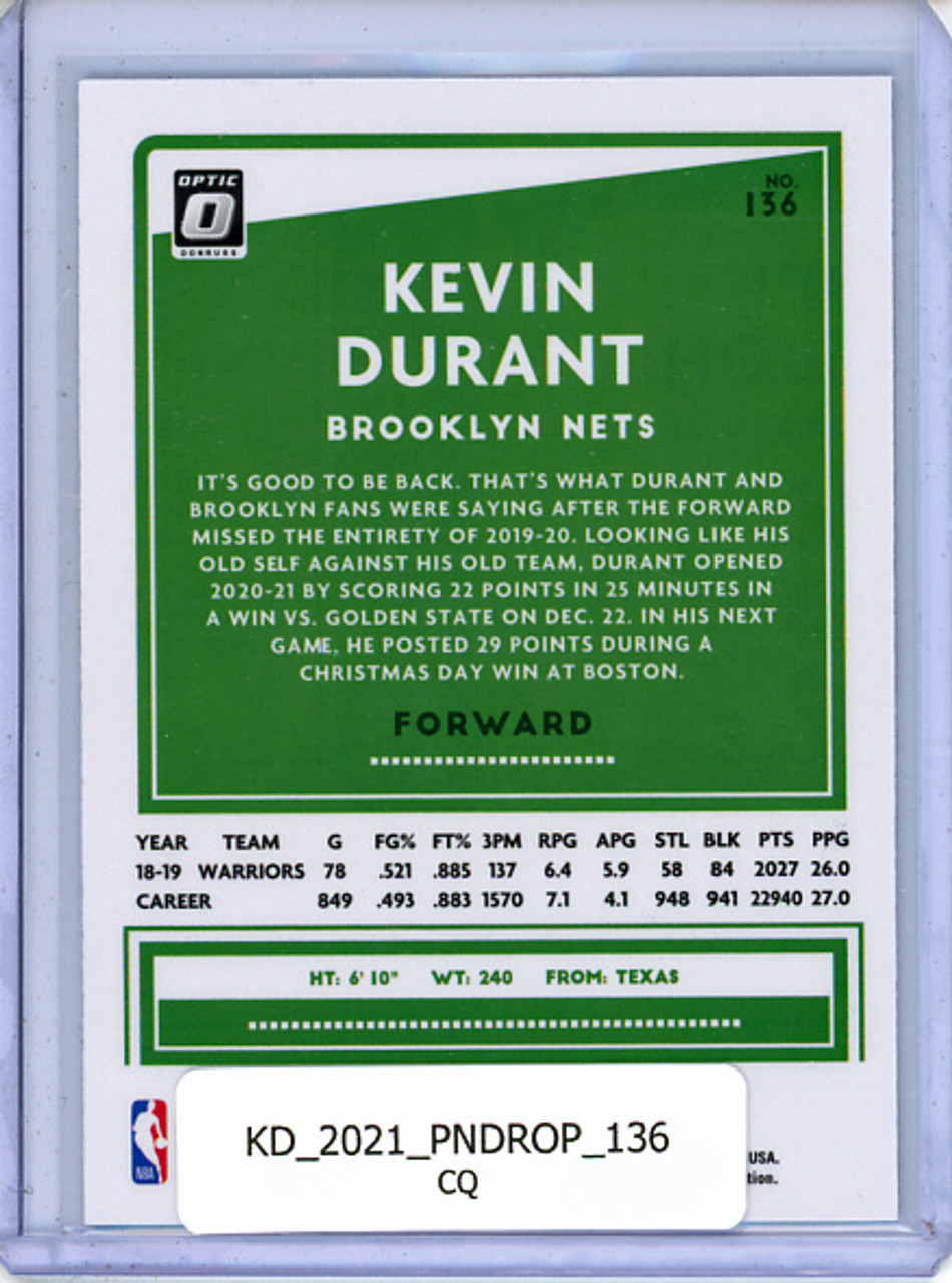 Kevin Durant 2020-21 Donruss Optic #136 (CQ)