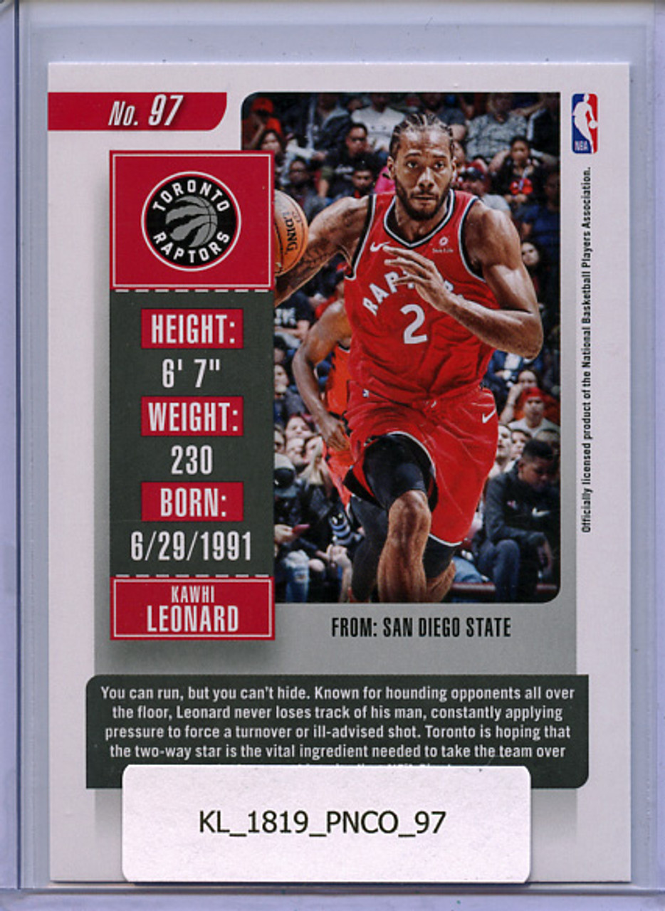 Kawhi Leonard 2018-19 Contenders #97