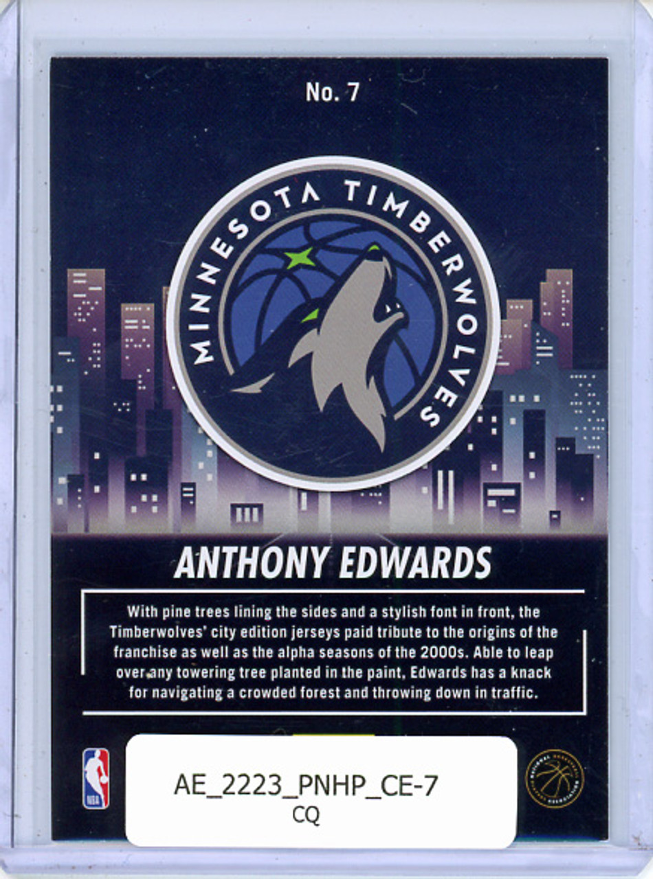 Anthony Edwards 2022-23 Hoops, City Edition #7 (CQ)