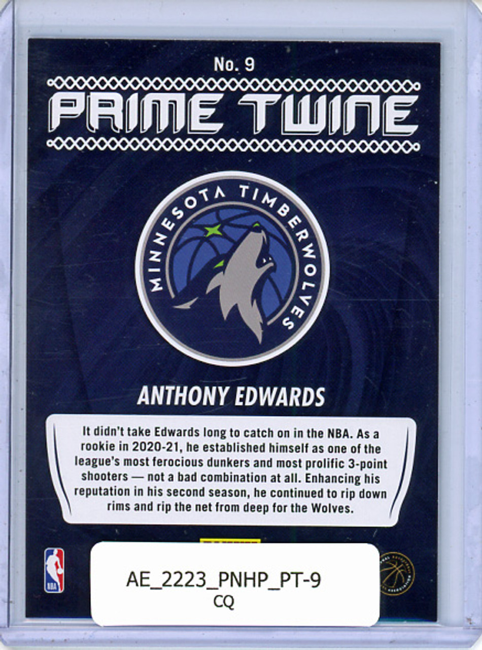 Anthony Edwards 2022-23 Hoops, Prime Twine #9 (CQ)