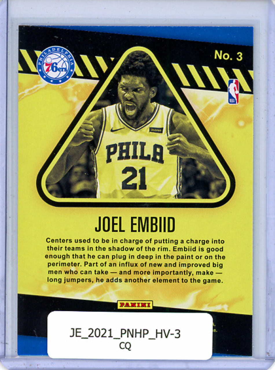 Joel Embiid 2020-21 Hoops, High Voltage #3 (CQ)