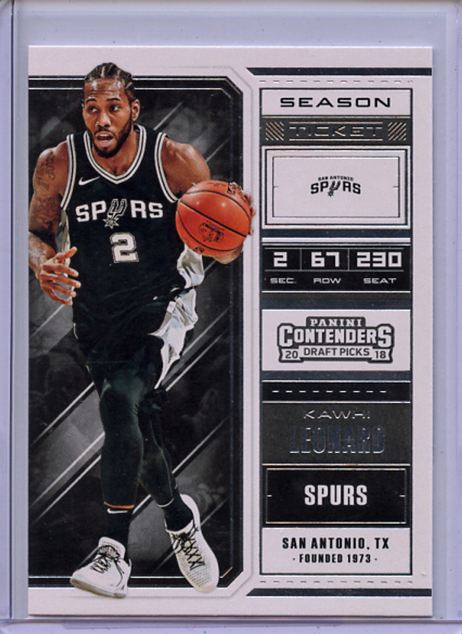 Kawhi Leonard 2018-19 Contenders Draft Picks #31 Variations