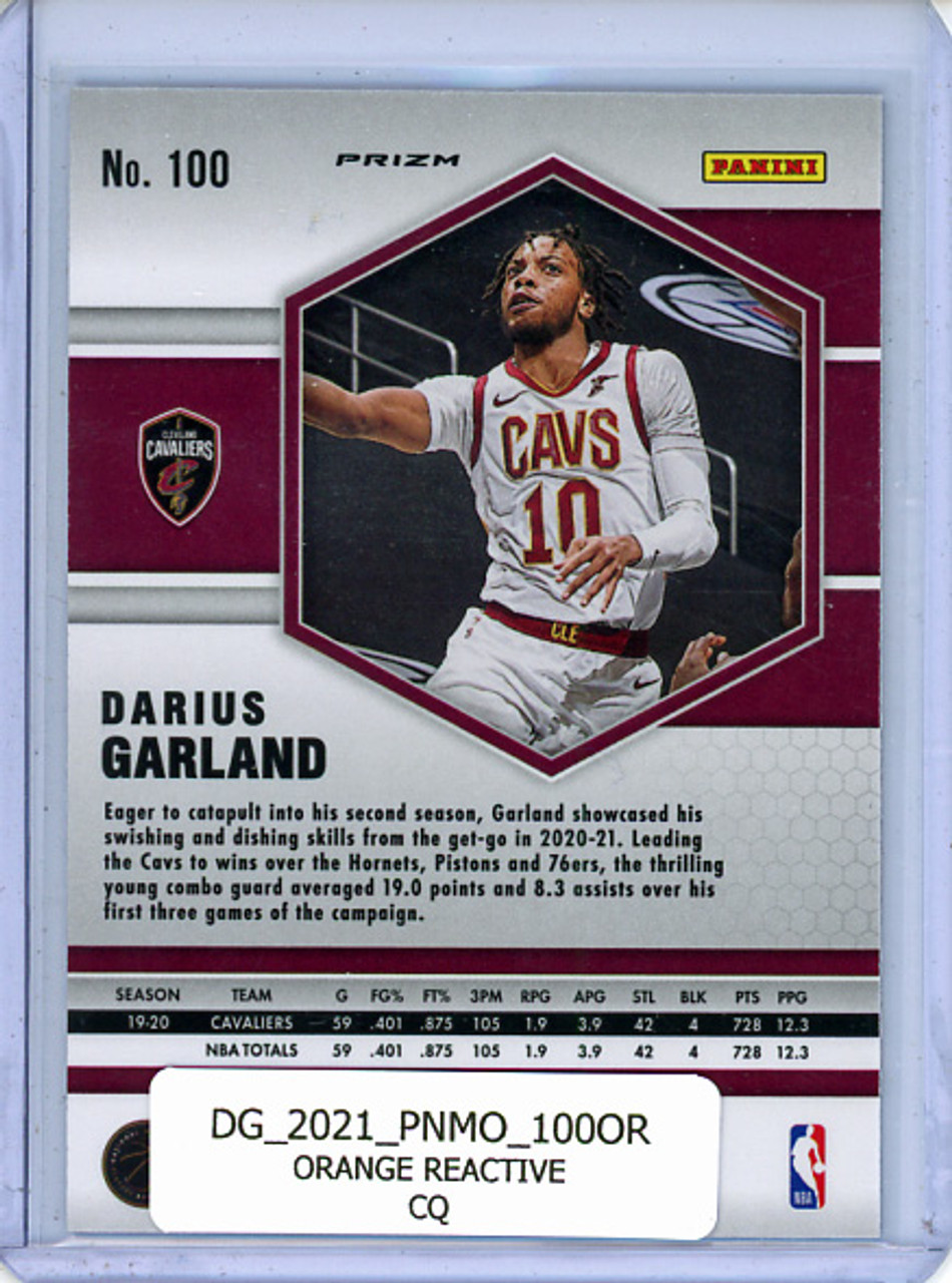 Darius Garland 2020-21 Mosaic #100 Orange Reactive (CQ)