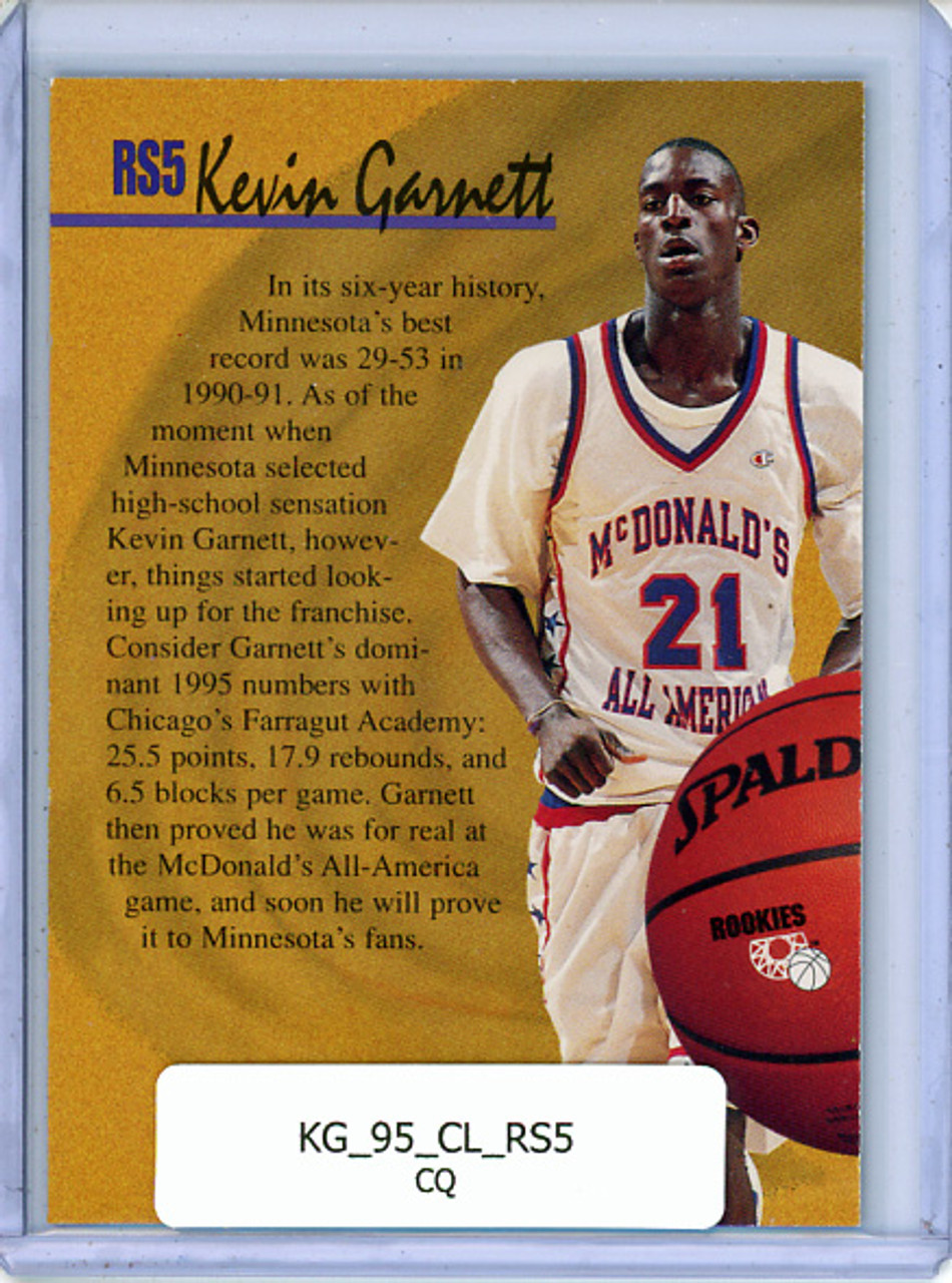 Kevin Garnett 1995 Classic, Spotlight #RS5 (CQ)