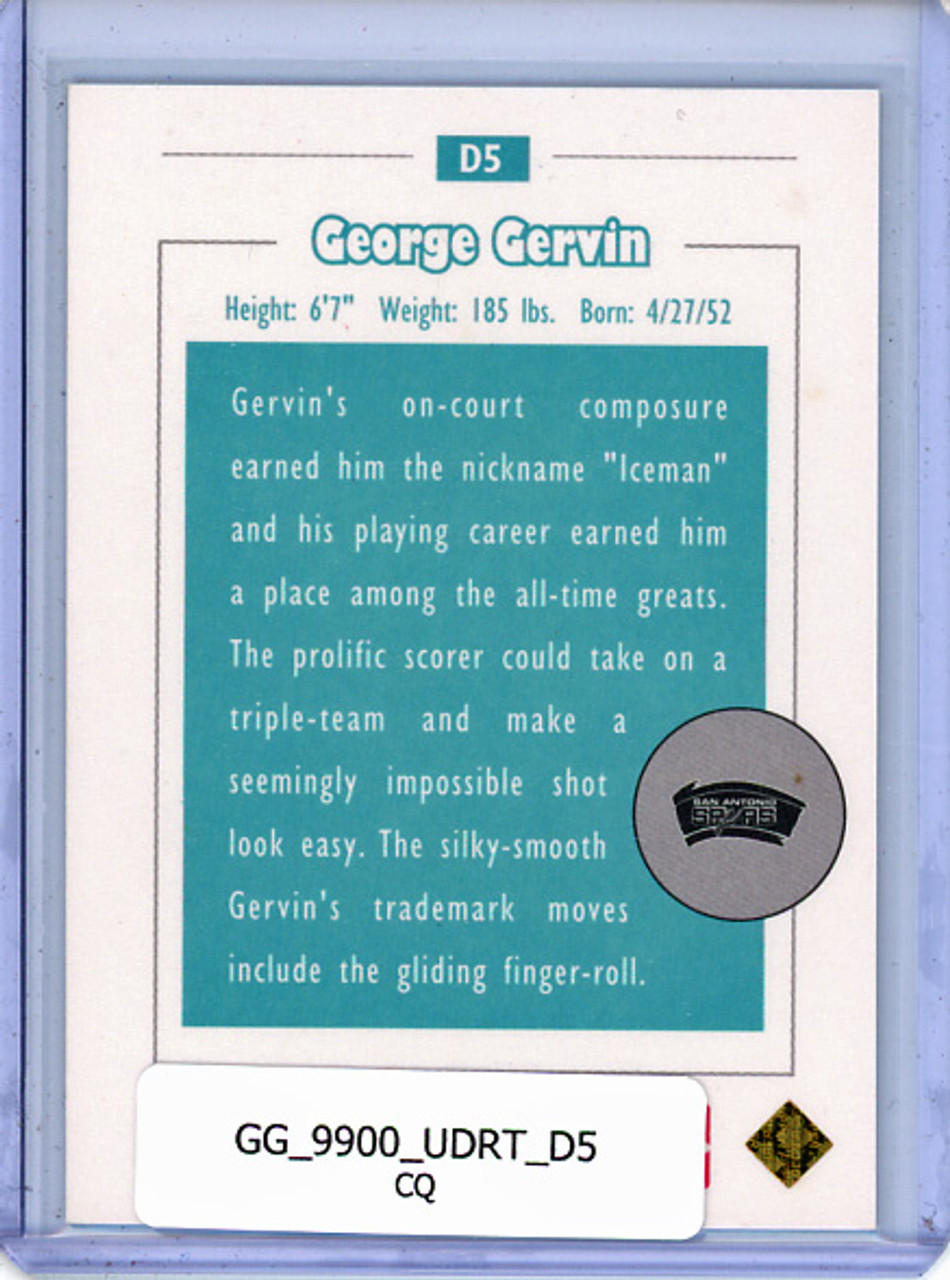 George Gervin 1999-00 UD Retro, Distant Replay #D5 (CQ)