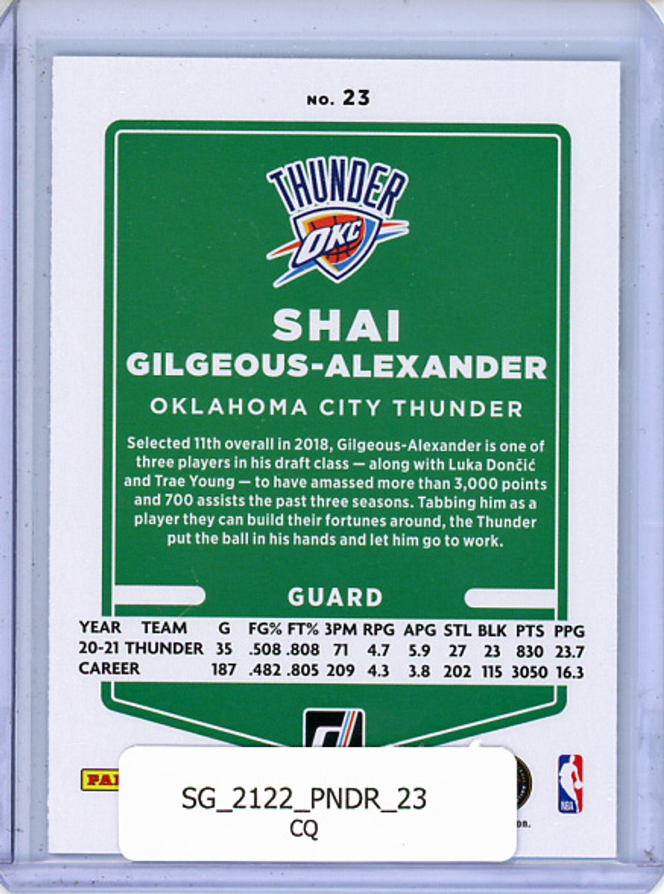 Shai Gilgeous-Alexander 2021-22 Donruss #23 (CQ)