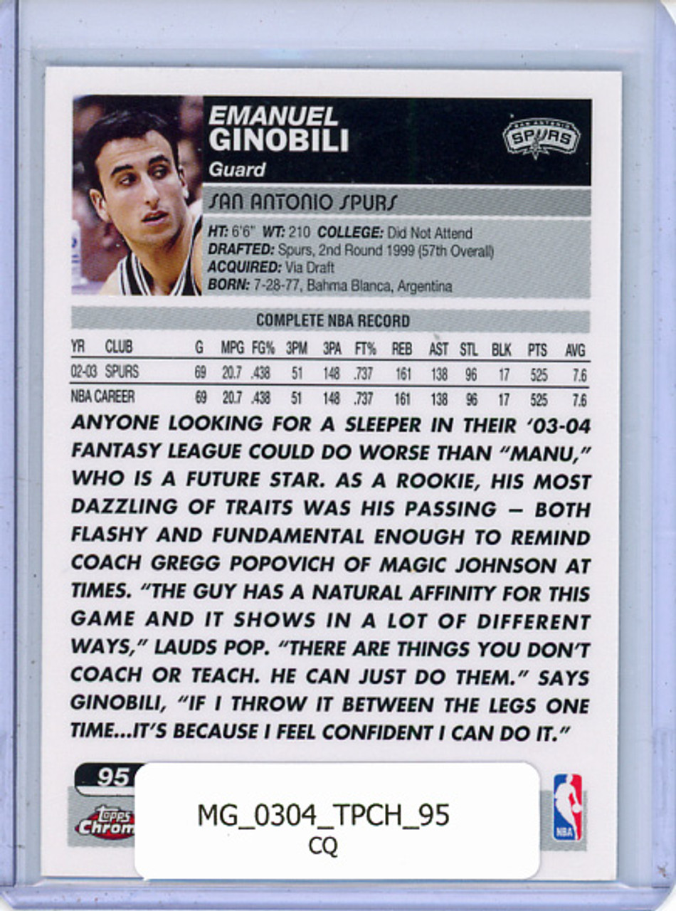 Emanuel Ginobili 2003-04 Topps Chrome #95 (CQ)