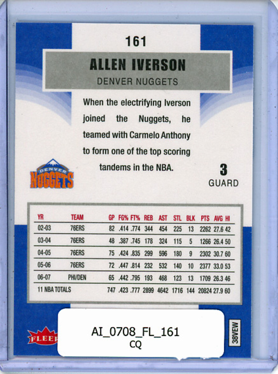 Allen Iverson 2007-08 Fleer #161 (CQ)
