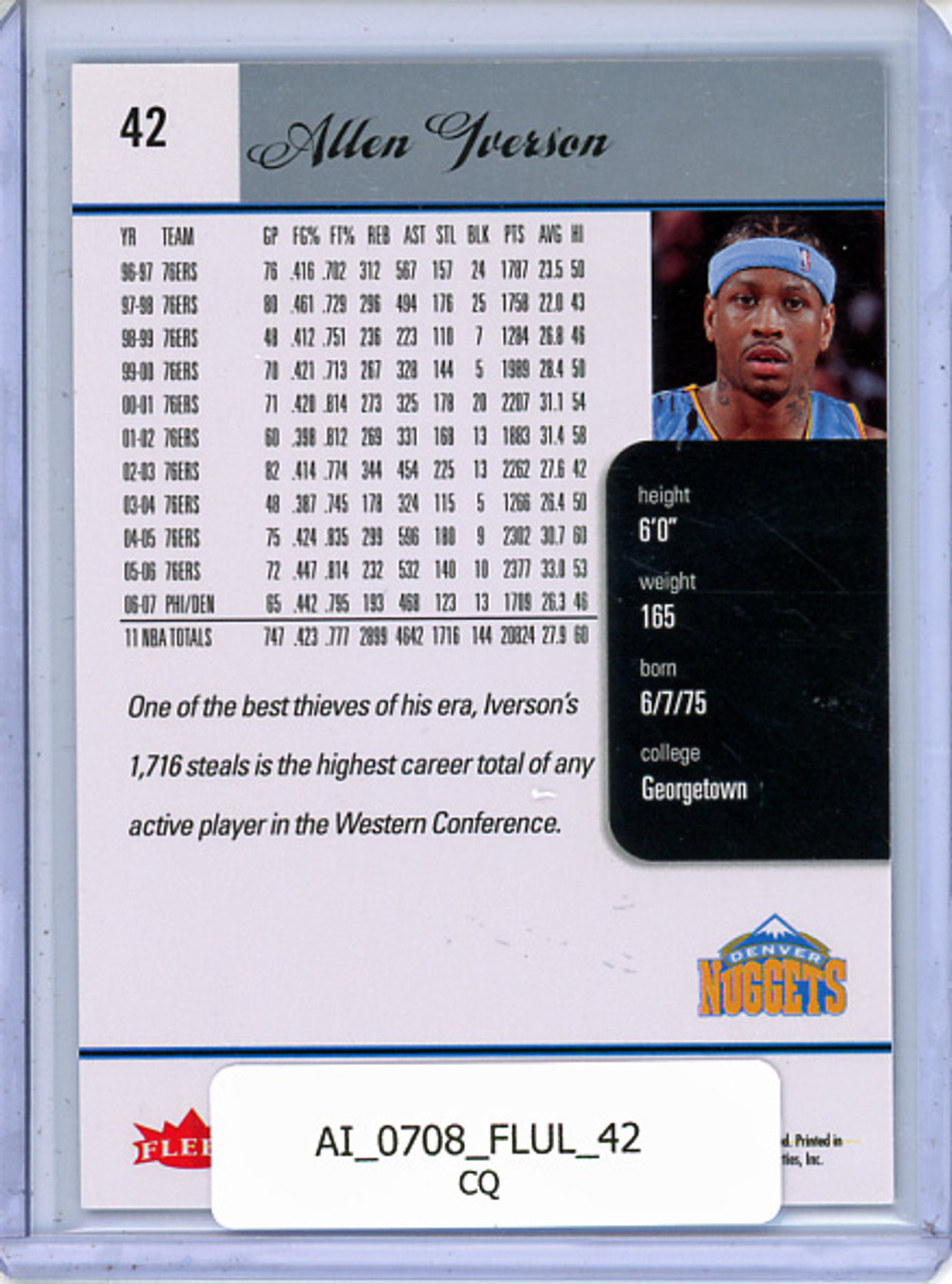 Allen Iverson 2007-08 Ultra #42 (CQ)