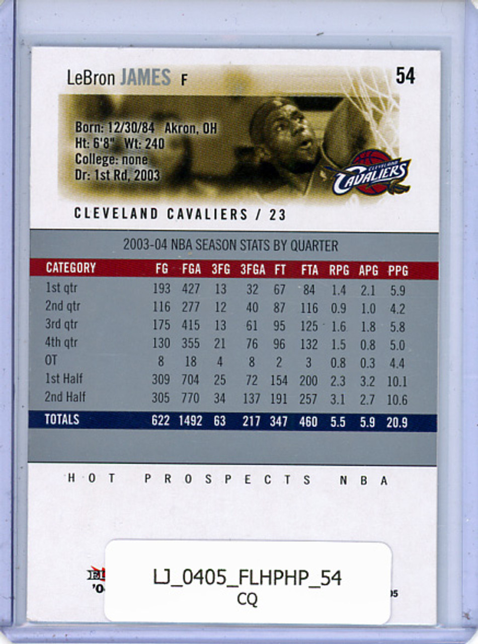 LeBron James 2004-05 Hoops Hot Prospects #54 (CQ)