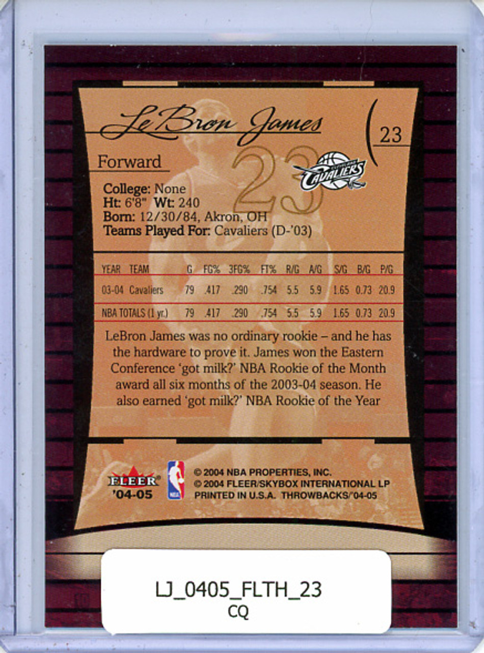 LeBron James 2004-05 Throwbacks #23 (CQ)