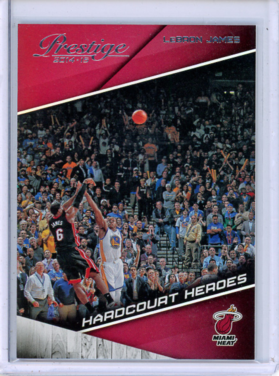 LeBron James 2014-15 Prestige Plus, Hardcourt Heroes #6 (CQ)