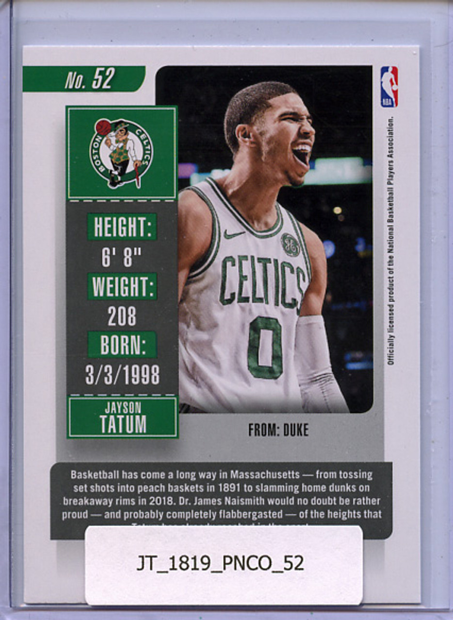 Jayson Tatum 2018-19 Contenders #52