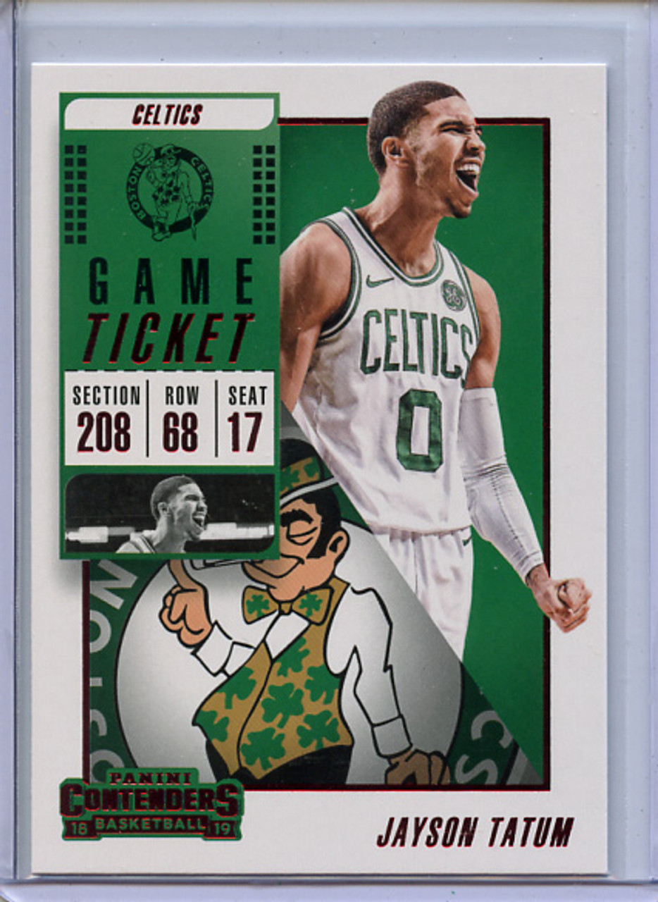 Jayson Tatum 2018-19 Contenders #52 Game Ticket Red