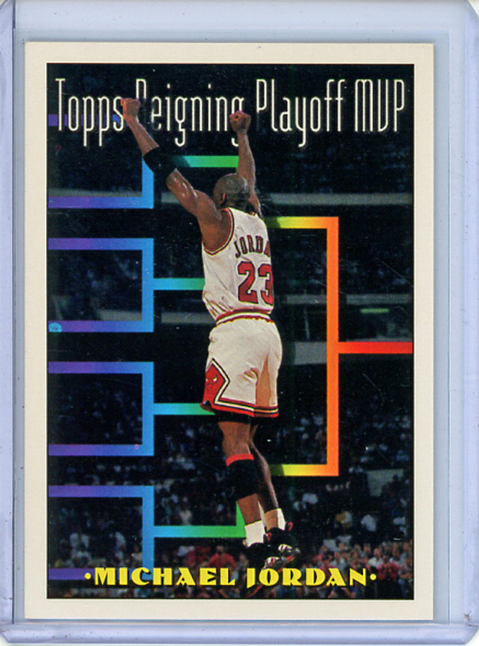 Michael Jordan 1993-94 Topps #199 Reigning Playoff MVP (CQ)