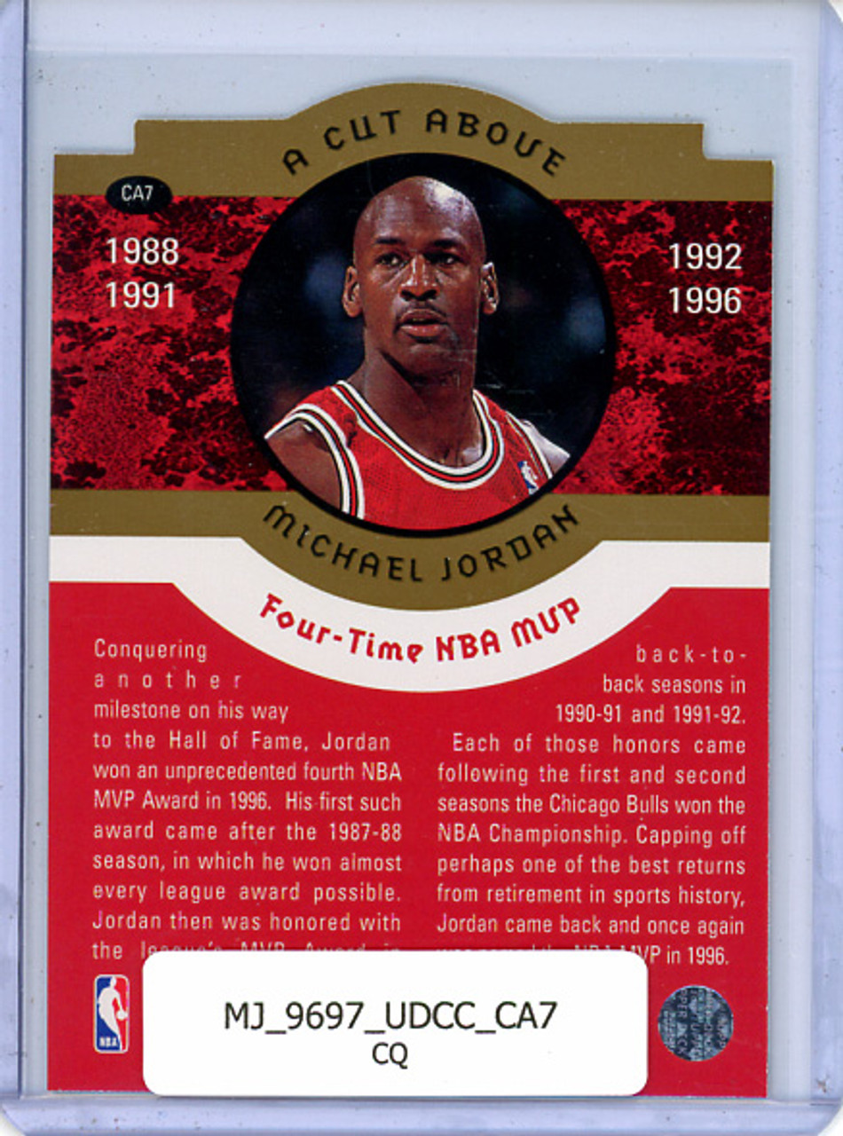 Michael Jordan 1996-97 Collector's Choice, A Cut Above #CA7 (CQ)