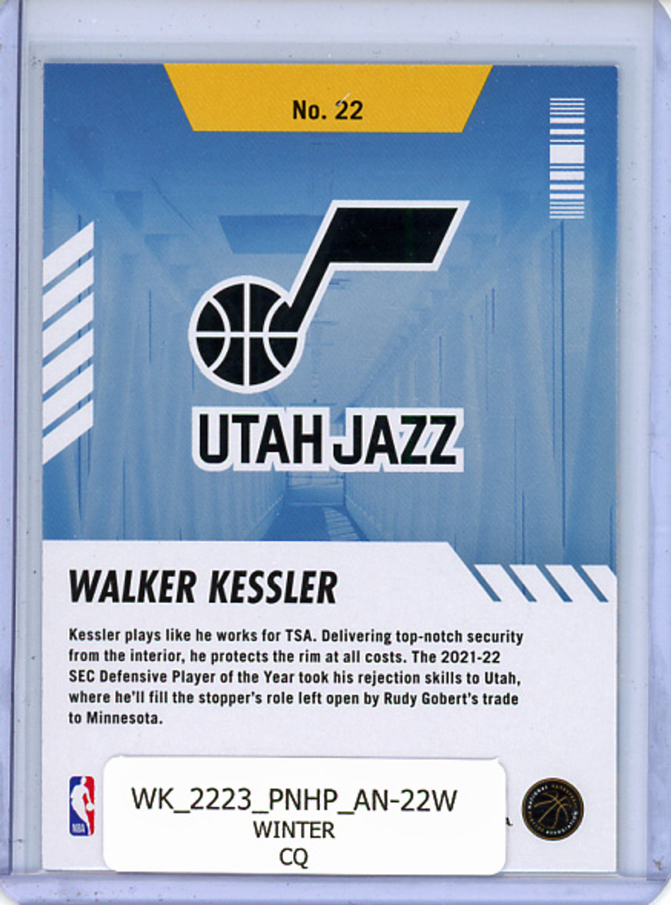 Walker Kessler 2022-23 Hoops, Arriving Now #22 Winter (CQ)