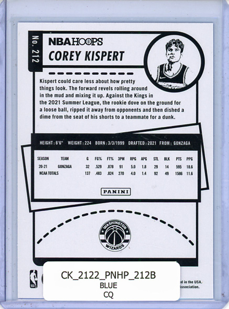 Corey Kispert 2021-22 Hoops #212 Blue (CQ)