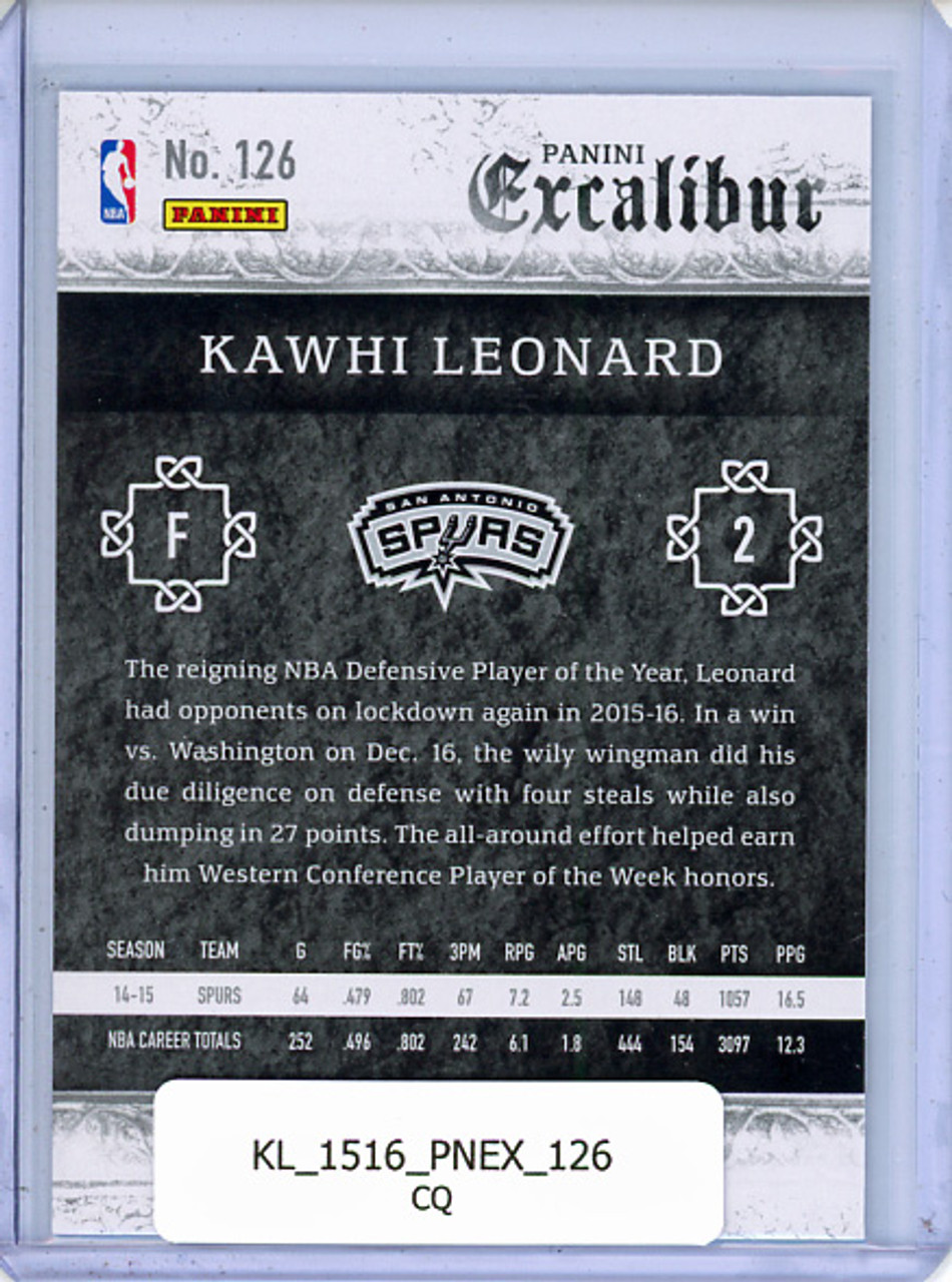 Kawhi Leonard 2015-16 Excalibur #126 (CQ)