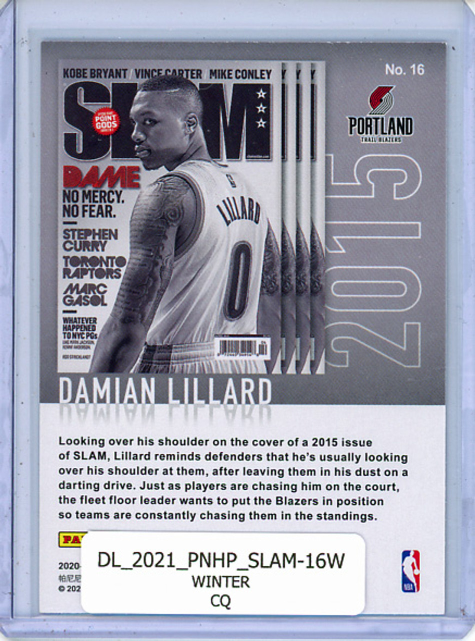 Damian Lillard 2020-21 Hoops, SLAM #16 Winter (CQ)
