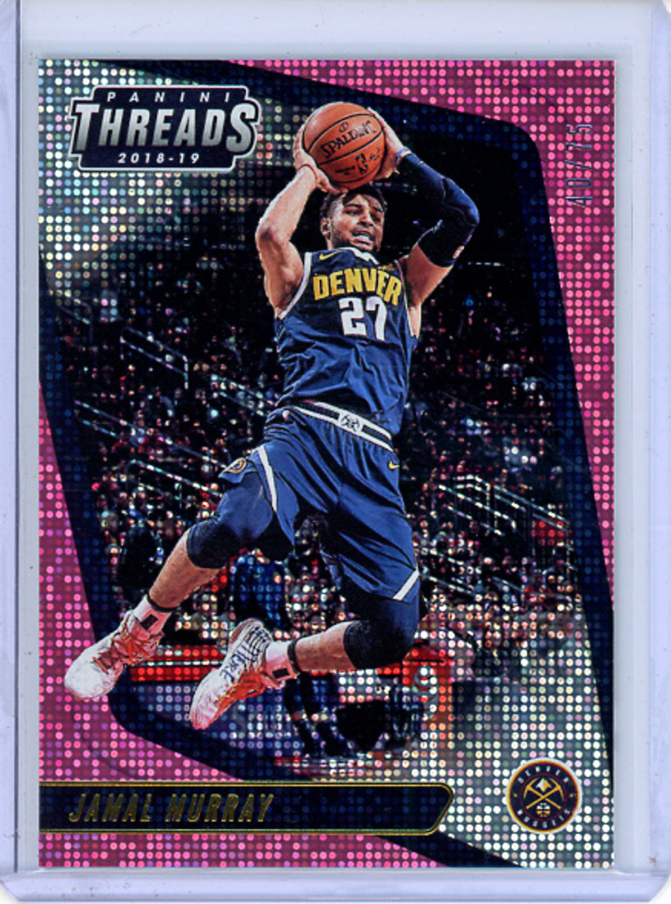 Jamal Murray 2018-19 Threads #61 Dazzle Pink (#40/75) (CQ)