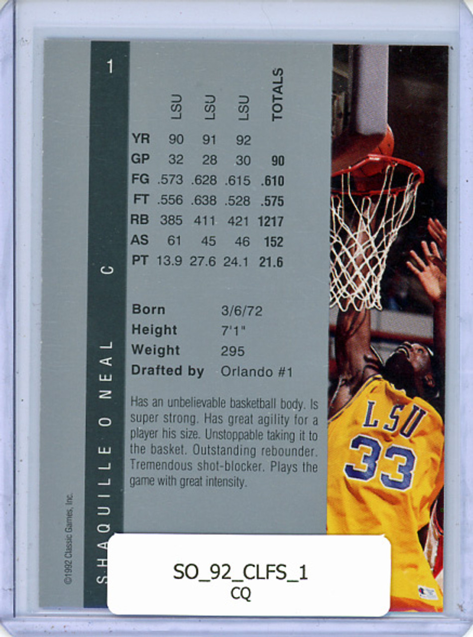 Shaquille O'Neal 1992 Classic Four Sport #1 (CQ)