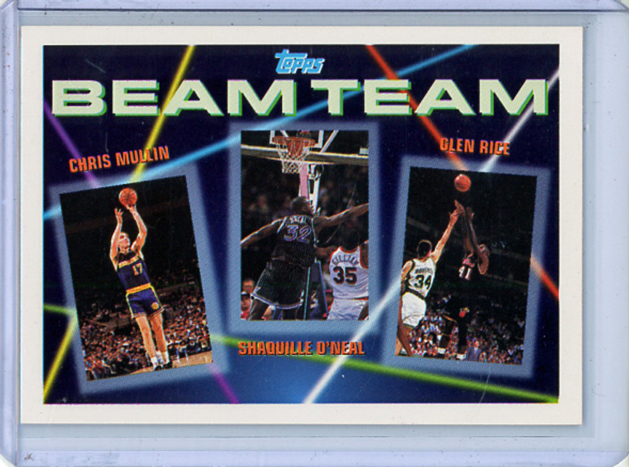 Chris Mullin, Shaquille O'Neal, Glen Rice 1992-93 Topps, Beam Team #7 (CQ)