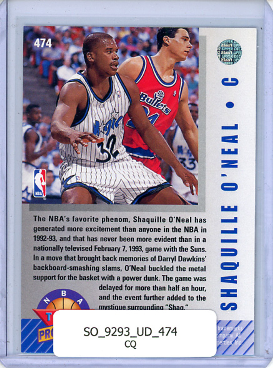 Shaquille O'Neal 1992-93 Upper Deck #474 NBA Top Prospects (CQ)