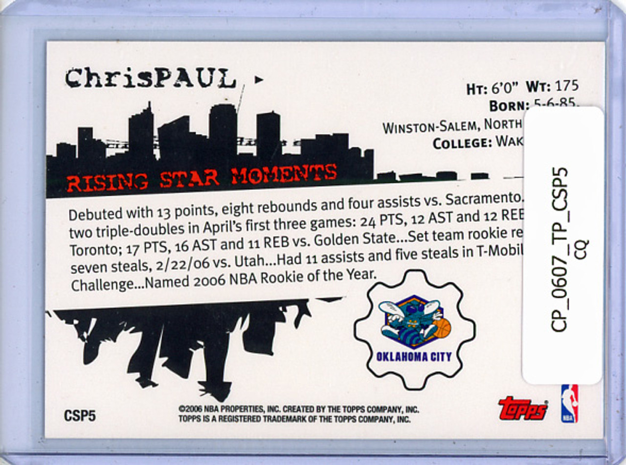 Chris Paul 2006-07 Topps, Clutch City Prospects #CSP5 (CQ)